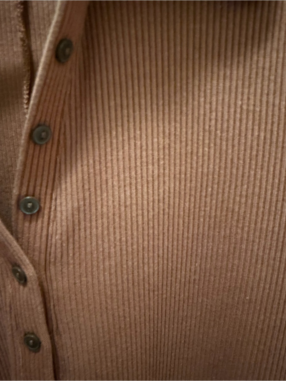 GAP Ribbed Collared Long-Sleeve Dress - Rust Orange - Picture 5 of 7